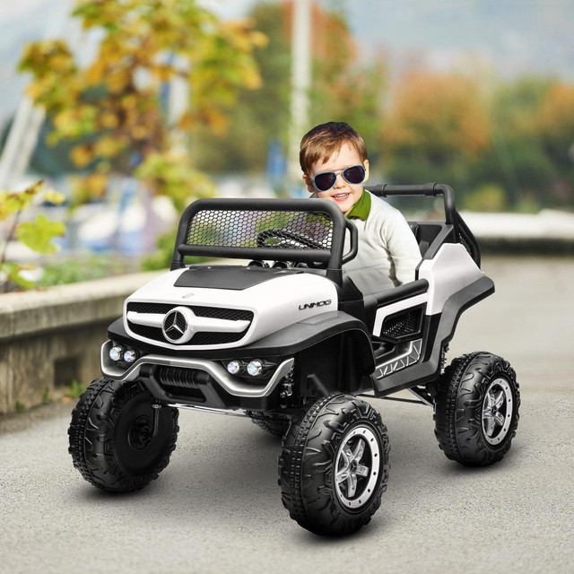 LICENSED MERCEDES-BENZ UNIMOG RIDE ON TRUCK, 12V BATTERY POWERED ELECTRIC VEHICLE WITH 2.4G REMOTE CONTROL in Toys & Games - Image 4