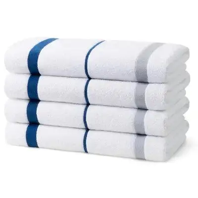 Elevate your pool and beach time with our Ben Kaufman Terry Horizontal Sailor Stripes Towels. Our ov...