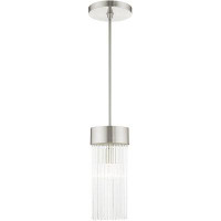 Lighting Lumens Lighting Lights 1 - Light Single Cylinder Pendant with Crystal Accents