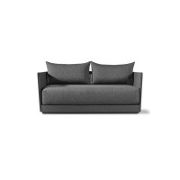 Andrew Martin Bali 74" Wide Outdoor Loveseat with Cushions
