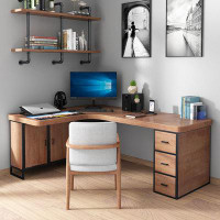 Lilac Garden Tools 2 Piece L-shape Desk Office Sets