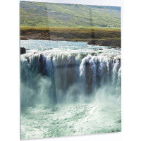 Design Art 'Amazing Waterfalls in Iceland' Photographic Print on Metal