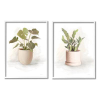 Bay Isle Home™ Simple Cottage Potted Plants by Fenway - 2 Piece Print