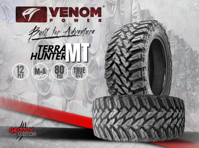 33 35 37 Venom Power Tires !! Mud Tires RT Tires Rugged All Terrains in 10 PLY! FREE SHIPPING!!! in Tires & Rims in Alberta - Image 3