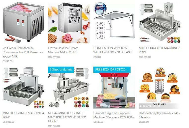 Concession Equipment Hot dog, Mini Donut, Cotton Candy, Ice Cream, Deep Fryer, Coffee, Windows, Shelf  - BRAND NEW in Other Business & Industrial - Image 2