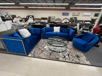 Blue Sofa Set on Special Price !! Furniture Sale London