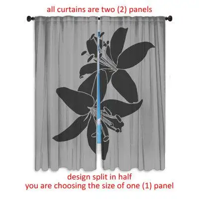 Upgrade your home decor with these floral pattern window curtains printed in the USA! Great for your...