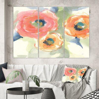 Made in Canada - East Urban Home Premium 'Multicolor Buttercup II' Painting Multi-Piece Image on Canvas