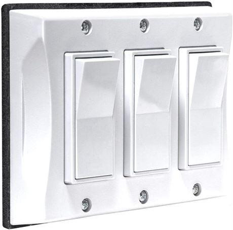 Hubbell-Bell 5129-1 3-Gang Weatherproof Cover, Vertical Decorator Style Switches in Cables & Connectors in Ontario