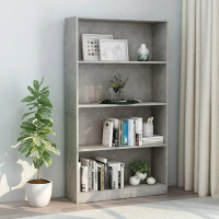 Latitude Run Bookshelf Storage Shelf Wall Bookcase Standing Shelves Engineered Wood