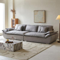 MABOLUS 118.11" Solid Colour 100% Polyester Modular Sofa cushion couch