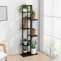 Arlmont & Co. Bamboo Plant Stand Rack 6 Tier