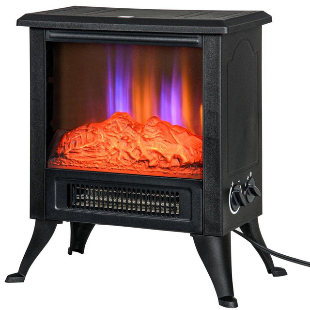 17 ELECTRIC FIREPLACE STOVE WITH TWO HEATING MODES, FREESTANDING ELECTRIC FIREPLACE HEATER in Fireplace & Firewood - Image 3