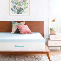 HUGE Discount Today! Linenspa 3 inch Gel Infused Memory Foam Mattress Topper, All Size, FAST, FREE Delivery to Your Home