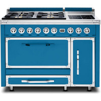 Viking 48-inch Freestanding Dual Fuel Range with True Convection Technology TVDR4814IABSP - Main > Viking 48-inch Freest