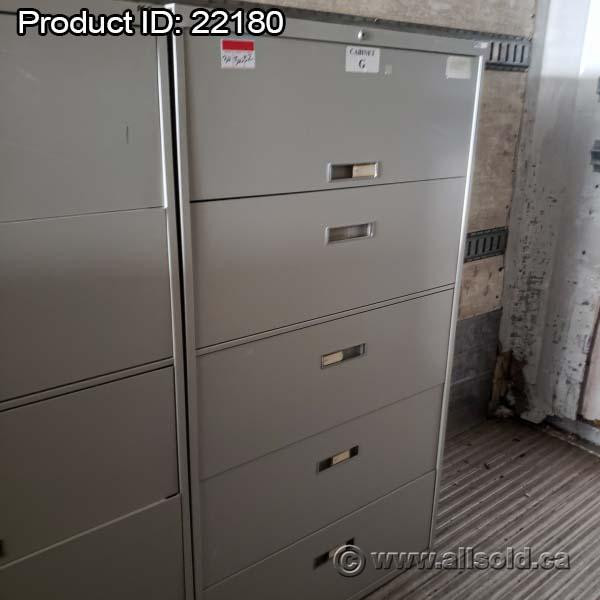 File Cabinets, 5 Drawer Lateral Style, Assorted Brands, Starting at $300 each dans Autre  à Alberta - Image 4