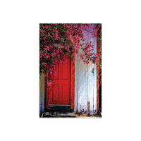 Ebern Designs Red Door Print On Acrylic Glass
