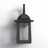Beachcrest Home Basile Matte Black 1 - Bulb 13.8" H Outdoor Wall Lantern