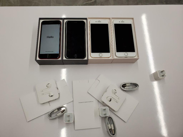 iPhone 8 64GB 256GB ****UNLOCKED**** NEW CONDITION WITH BRAND NEW CHARGERS 1 YEAR WARRANTY INCLUDED CANADIAN MODELS in Cell Phones in Calgary - Image 2