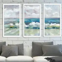 Made in Canada - Picture Perfect International "H2O 2" 3 Piece Framed Painting Print Set