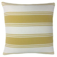 Hokku Designs Syndra Feather Outdoor Striped Pillow
