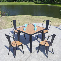 Williston Forge Outdoor Hotel Cafe Milk Tea Shop Dining Table And Chair Scenic Area Multi-Person Dining Table Chair Wate