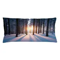 East Urban Home Winter Indoor / Outdoor Lumbar Pillow Cover