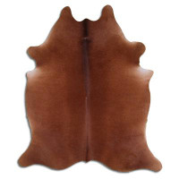Foundry Select Breestrass NATURAL HAIR ON Cowhide Rug  BROWN
