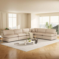 Latitude Run® 6- Piece Upholstered Sofa Sectional