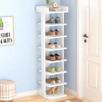 Ebern Designs Shoe Rack Narrow And Small Simple Doorway Mini Shoe Cabinet Household Indoor Good-Looking Small Multi-Laye