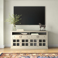 Rosecliff Heights Cameron Solid Wood TV Stand for TVs up to 78"