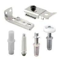 Prime-Line Bi-Fold Door Hardware Repair Kit, Includes Top And Bottom Brackets, Top And Bottom Pivots And Guide Wheel (6-