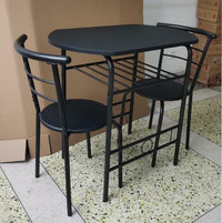 NEW 3 PCS DINING TABLE & 2 CHAIRS BISTRO SET CS2056