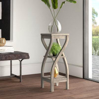 Wade Logan Accent Table Side End Plant Stand Square Living Room Bedroom Laminate Contemporary