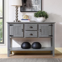 Latitude Run® 48'' Sideboard Console Table With 2 Drawers And Cabinets And Bottom Shelf