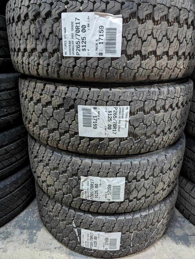 P265/70R17  265/70/17  GOODYEAR WRANGLER PRO  GRADE (all season / summer tires ) TAG # 17159 in Tires & Rims in Ottawa