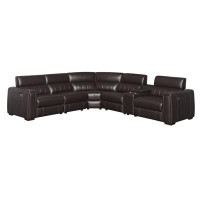 Coja Norco Leather Reclining Sectional
