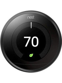 Google - Nest Learning Thermostat (3rd Gen) Black