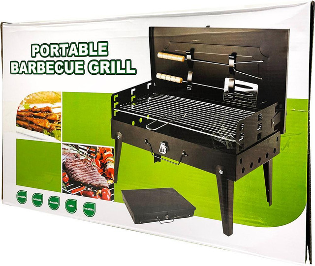 PORTABLE STAINLESS STEEL BARBECUE GRILL FOR ONLY $44.95! in Fishing, Camping & Outdoors