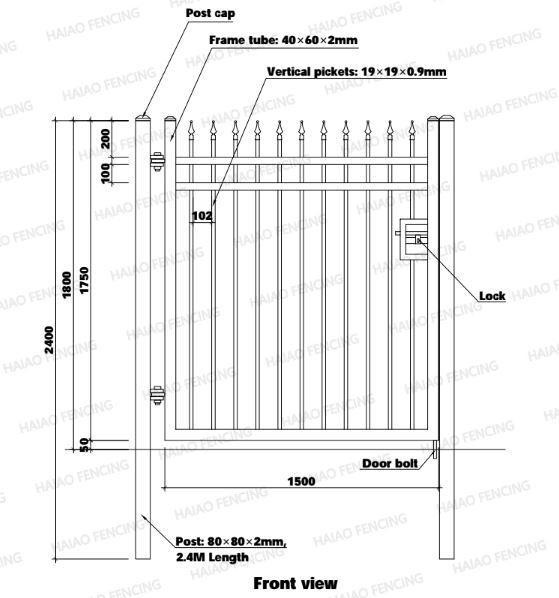 NEW 88 FT BI PARTING ORNAMENTAL WROUGHT IRON GATE & FENCE PANEL KIT 5120610 in Other in Winnipeg - Image 3
