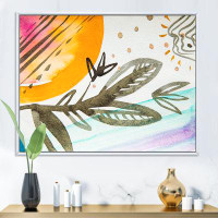 Wrought Studio Multicolor Abstract Plant Petals - Modern Canvas Artwork