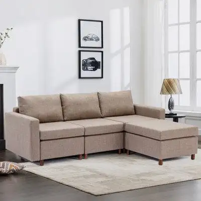 Latitude Run® Module Sectional Sofa Couch With Removable and Washable Seat Cushion and Back Cushion