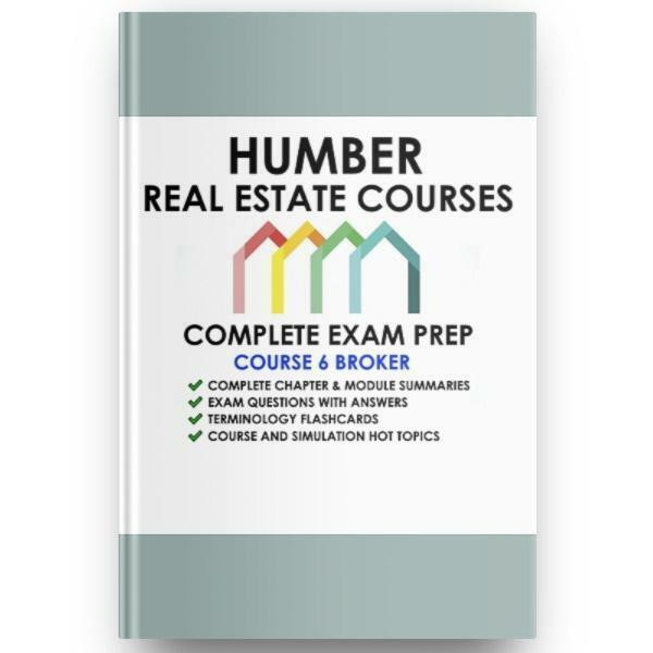 Humber Real Estate Salesperson & Real Essentials Exam, 2022 Answers Sims All Courses Study Books, Real Estate Broker in Textbooks in Ontario - Image 4