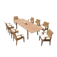 Rosecliff Heights Java Rectangular 8 - Person Dining Set