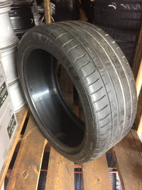 19 inch ONE (SINGLE) USED SUMMER TIRE 235/40R19 96Y MICHELIN PILOT SPORT 4S TREAD LIFE 90% LEFT