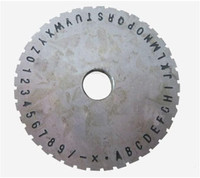 Semi-automatic Sheet Embosser Machine Wheel Font Metal Stamping Printer Wheel 212994 212995 212997 212999