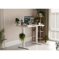 Inbox Zero Modern Electric Standing Desk Adjustable Height Ergonomic Desk For Drafting Working Writing And Gaming