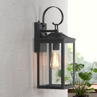 17 Stories Zephy Dusk to Dawn Iron Wall Light