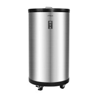 LUCKYREMORE 1.8 Cu.Ft Beverage Refrigerator & Cooler with 4 Universal Wheels