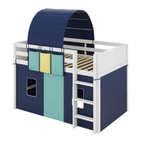 Isabelle & Max™ Twin Size Loft Bed With Tent And Tower And Three Pockets